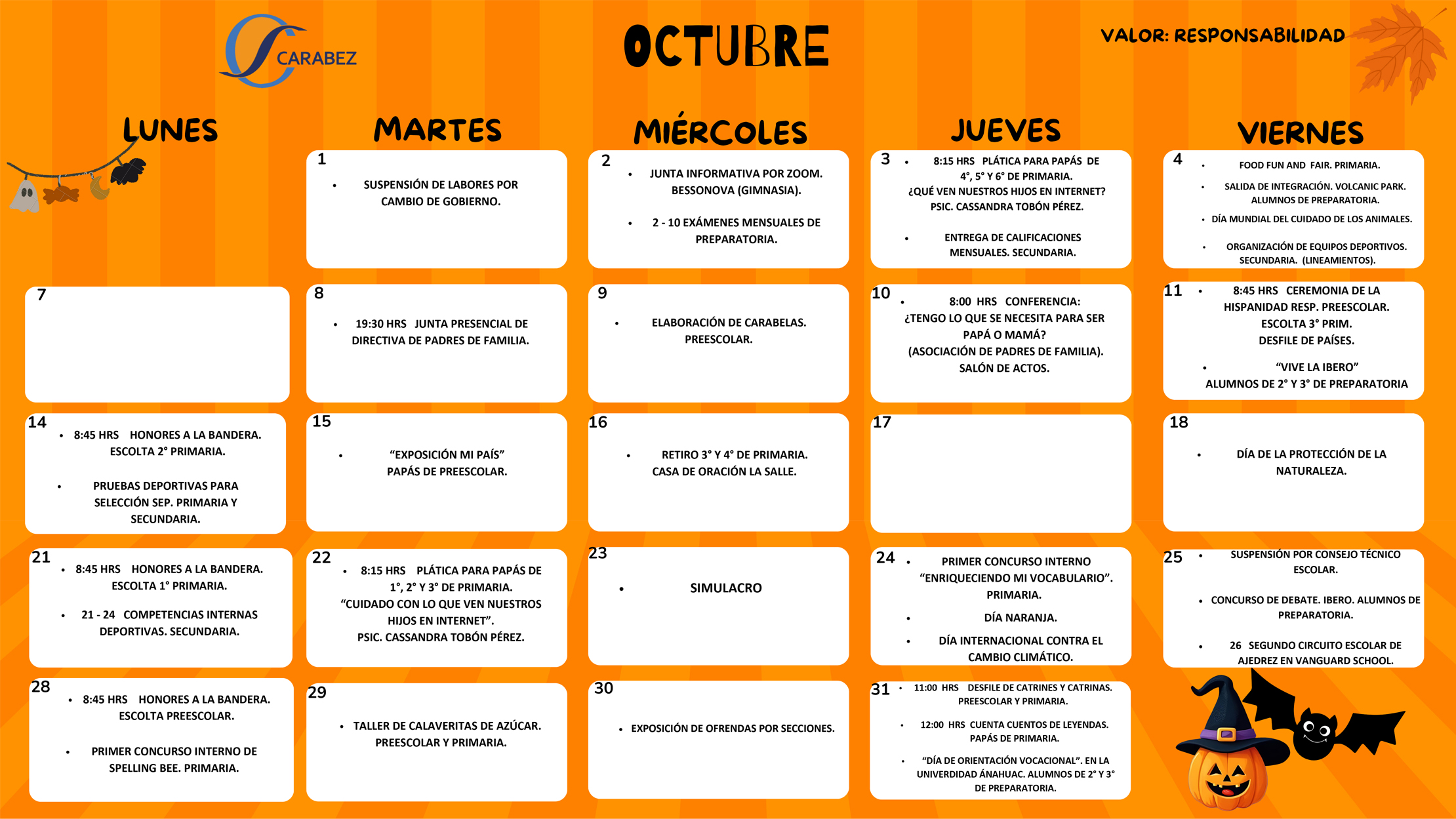 Descargar Calendario Octubre